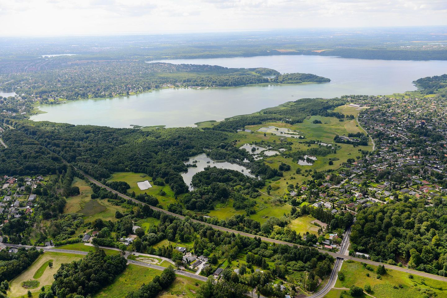 Luftfoto af naturreservatet Vaserne